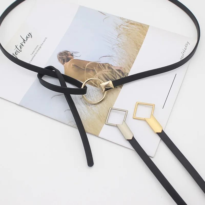 New Design Women Thin Belt Faux Leather Tie Waistband Retro Round Button Belts Leisure Waist Rope 120x0.9cm Belts For Women
New Design Women Thin Belt Faux Leather Tie Waistband Retro Round Button Belts Leisure Waist Rope 120x0.9cm Belts For Women