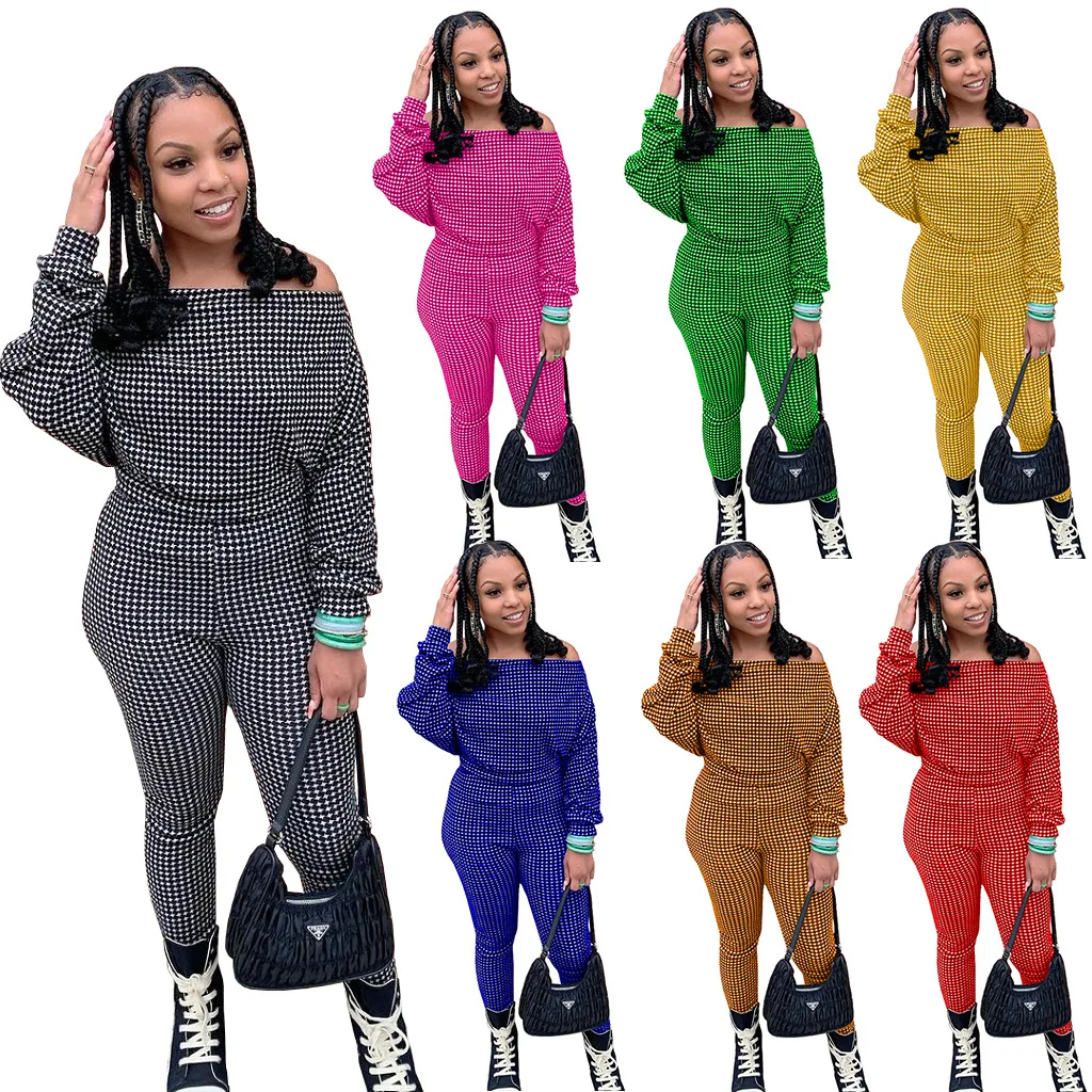 Women Set Print Full Sleeve Off Shoulder Slash Neck Crop Tops Stretchy Pants Two Piece Sets Tracksuit Fall Outfits
Women Set Print Full Sleeve Off Shoulder Slash Neck Crop Tops Stretchy Pants Two Piece Sets Tracksuit Fall Outfits