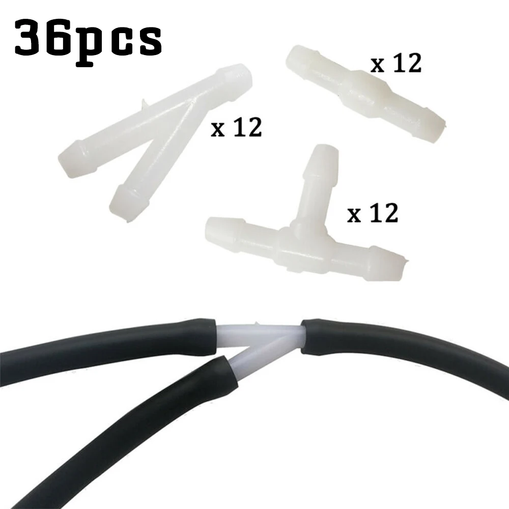 Durable Useful Hose Connector Washer White Windshield Wiper Tube Parts Splitter T/Y/I Type Universal 36pcs/kit
Durable Useful Hose Connector Washer White Windshield Wiper Tube Parts Splitter T/Y/I Type Universal 36pcs/kit