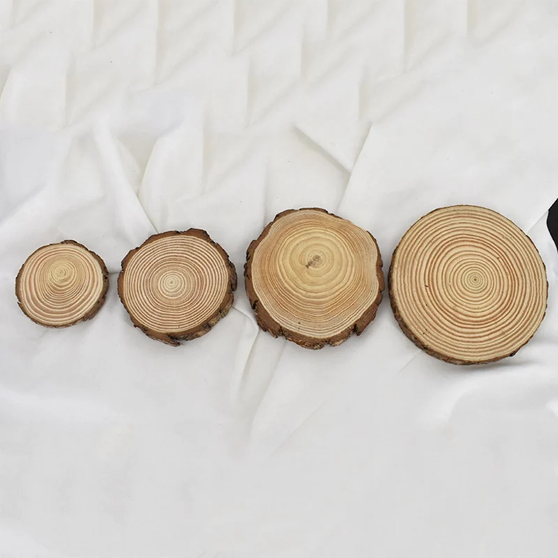 Unfinished Natural Round Wood Slices Circles With Tree Bark Log Discs For DIY Crafts Wedding Party Decoration
Unfinished Natural Round Wood Slices Circles With Tree Bark Log Discs For DIY Crafts Wedding Party Decoration