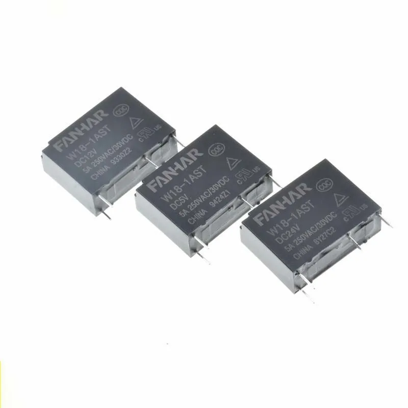 5 шт. реле w18-1ast-dc 5 в 12 В 24 в тонкое реле мощности заменяет hf46f 5a250vac
5 шт. реле w18-1ast-dc 5 в 12 В 24 в тонкое реле мощности заменяет hf46f 5a250vac