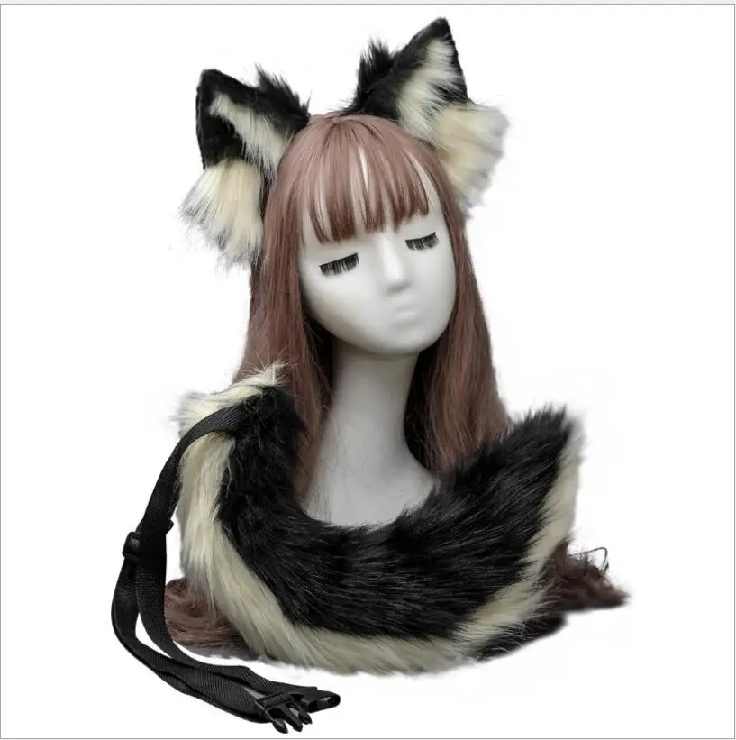 Black Wolves Wolf Fox Ears Hair Hoop Hairbands Headwear White Brown Dog Tail Hand Made Faux Fur Costume Props For Girl Women
Black Wolves Wolf Fox Ears Hair Hoop Hairbands Headwear White Brown Dog Tail Hand Made Faux Fur Costume Props For Girl Women