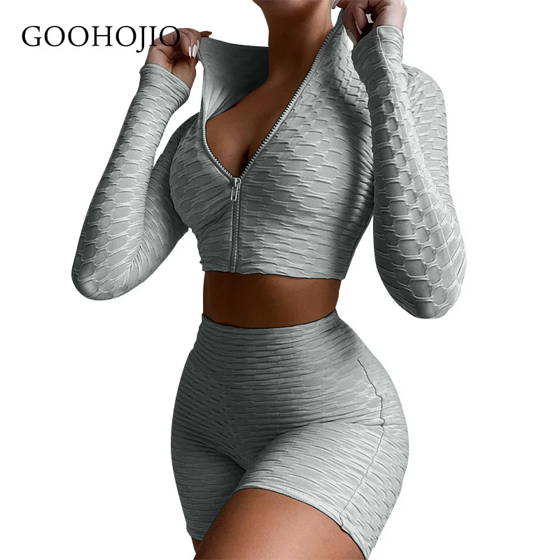 GOOHOJIO 2021 New Spring and Autumn Solid Color Sportswear Women FashionableShort Sets for Ladies Casual Women Fashion Short Set
GOOHOJIO 2021 New Spring and Autumn Solid Color Sportswear Women FashionableShort Sets for Ladies Casual Women Fashion Short Set