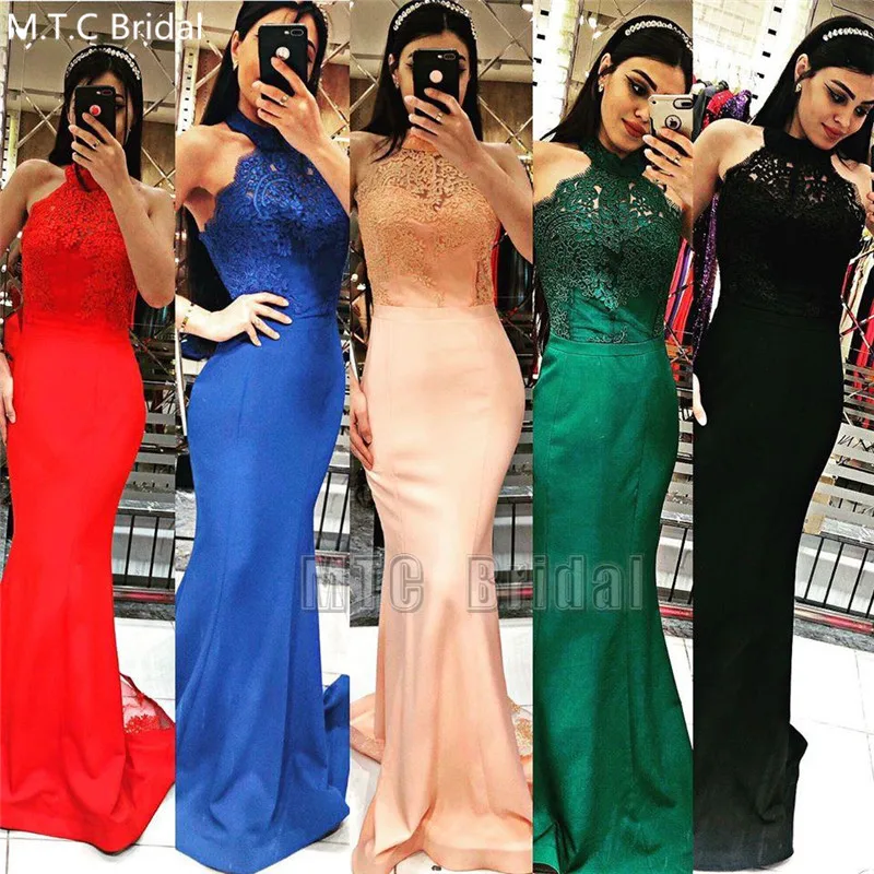 Royal Blue Sexy Mermaid Backless Prom Dresses Appliques Elastic Satin Long Bridesmaid Wedding Party Dress Wholesale Robe Soiree
Royal Blue Sexy Mermaid Backless Prom Dresses Appliques Elastic Satin Long Bridesmaid Wedding Party Dress Wholesale Robe Soiree