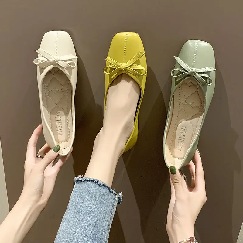 Designer Women Flat Shoes Slip On Loafers Moccasins Lady Casual Soft Ballerina Shoes Butterfly-knot Shallow Single Shoes
Designer Women Flat Shoes Slip On Loafers Moccasins Lady Casual Soft Ballerina Shoes Butterfly-knot Shallow Single Shoes