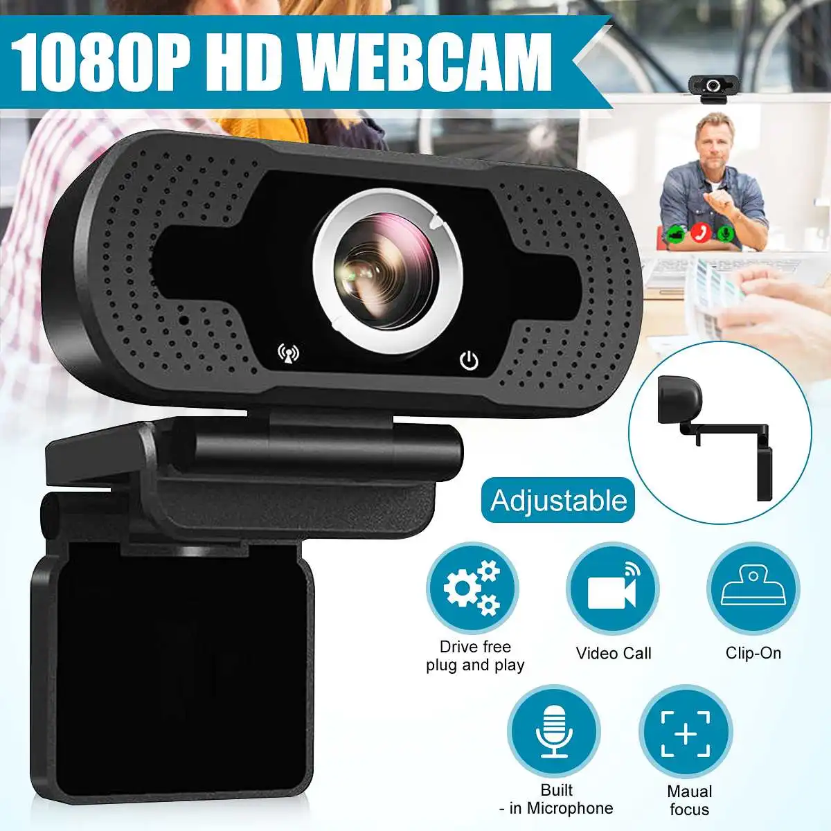 Full HD 1080P Широкий формат USB веб-камера с микрофоном веб-камера ноутбука онлайн учение Конференция веб-камеры Webcame
Full HD 1080P Широкий формат USB веб-камера с микрофоном веб-камера ноутбука онлайн учение Конференция веб-камеры Webcame