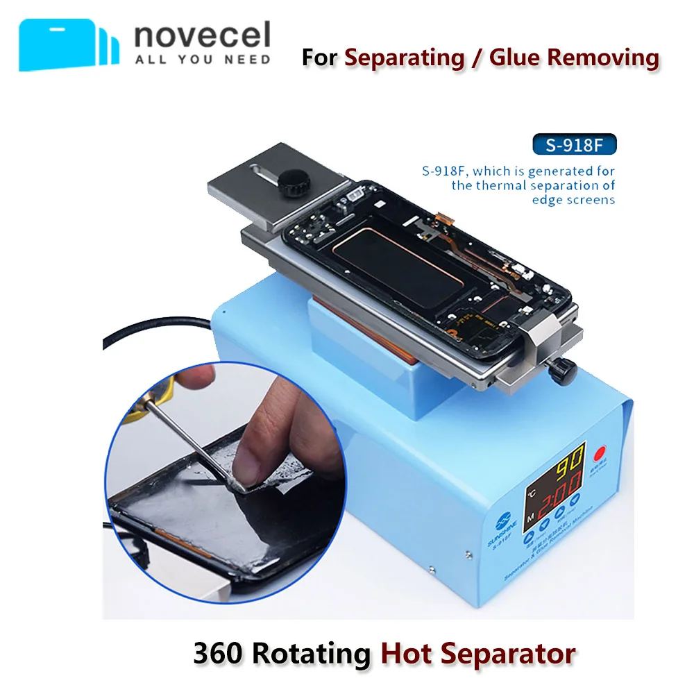 Sunshine S-918F Free Disassembly 360 Rotating Edge Screen Separate Glue Remover Platform In Frame Separator Mobile Repair Tools
Sunshine S-918F Free Disassembly 360 Rotating Edge Screen Separate Glue Remover Platform In Frame Separator Mobile Repair Tools