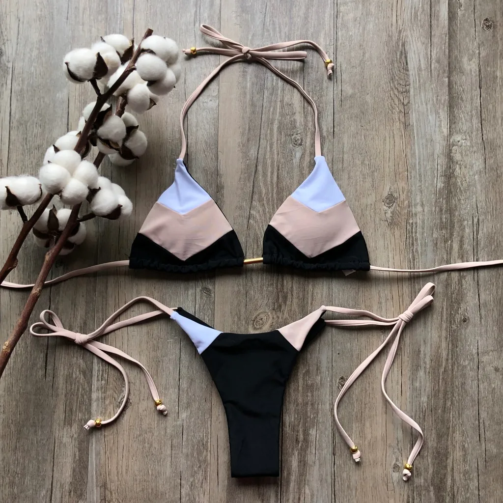 Sexy 2 PCS Swimsuit Women Contrast Colour Biquini Push Up Brazilian Summer Bathing Suit Thong Bikini 2021 Swimwear Women Bikini
Sexy 2 PCS Swimsuit Women Contrast Colour Biquini Push Up Brazilian Summer Bathing Suit Thong Bikini 2021 Swimwear Women Bikini
