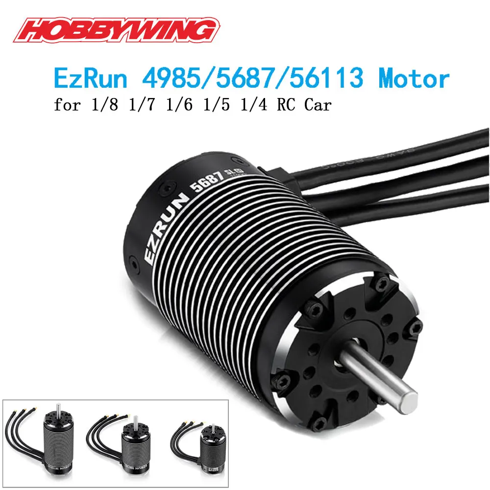 HobbyWing EZRUN 4268 2600KV 4274 2200KV 4985SL 1650KV 5687 1100KV 56113 800KV 3-8S Бесколлекторный двигатель для 1/5 1/6 1/7 1/8 RC car
HobbyWing EZRUN 4268 2600KV 4274 2200KV 4985SL 1650KV 5687 1100KV 56113 800KV 3-8S Бесколлекторный двигатель для 1/5 1/6 1/7 1/8 RC car