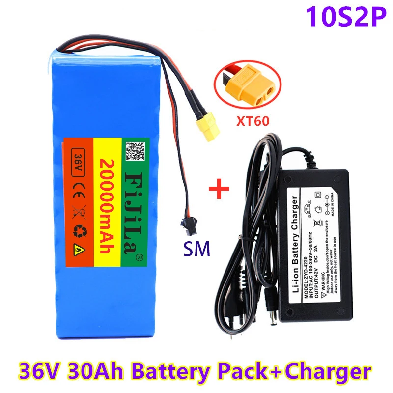 Блок перезаряжаемых батарей 36 в 20 Ач 10S2P 18650 20000 мАч, модифицированные велосипеды, защитная печатная плата для электромобиля 42 в + зарядное ус...
Блок перезаряжаемых батарей 36 в 20 Ач 10S2P 18650 20000 мАч, модифицированные велосипеды, защитная печатная плата для электромобиля 42 в + зарядное ус...