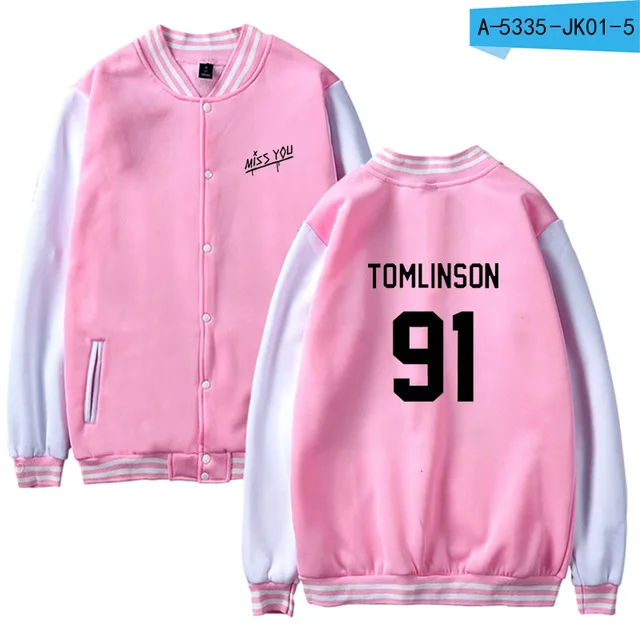 be well received Miss You Louis Tomlinson 91 Print Sweatshirt Baseball Jacket Women Girl Fans Hoodie Tracksuit Kpop Oversized
be well received Miss You Louis Tomlinson 91 Print Sweatshirt Baseball Jacket Women Girl Fans Hoodie Tracksuit Kpop Oversized