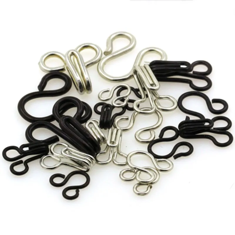 100pairs/lot Metal Buckle DIY Silver Black Invisible Button Sewing Hook and Eye Closure for DIY
100pairs/lot Metal Buckle DIY Silver Black Invisible Button Sewing Hook and Eye Closure for DIY