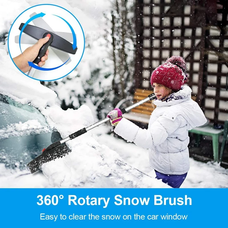 3-In-1 Snow Shovel Set, Portable and Removable Emergency Snow Removal Kit Suitable for Cars, Trucks, Camping, Backyard 
3-In-1 Snow Shovel Set, Portable and Removable Emergency Snow Removal Kit Suitable for Cars, Trucks, Camping, Backyard