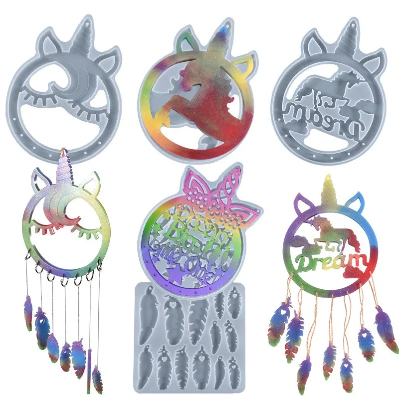 Silicone Epoxy Resin Mold Unicorn Manual Wind Chime Combination Material Kit Комбинированный комплект ручного ветра
Silicone Epoxy Resin Mold Unicorn Manual Wind Chime Combination Material Kit Комбинированный комплект ручного ветра