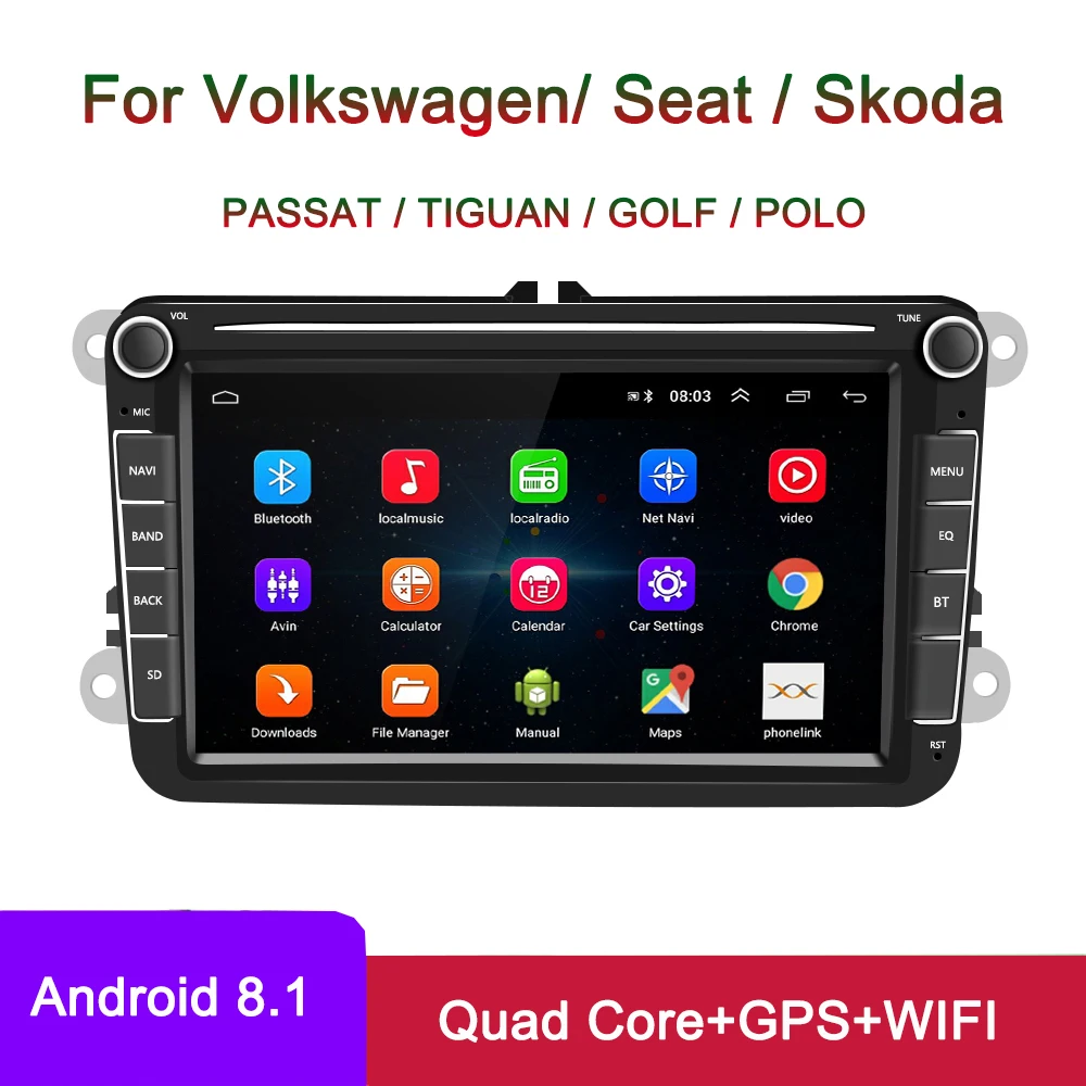 2 Din Car Radios Android 8.1 GPS Multimedia Player For VW Volkswagen Golf Passat b7/b6 Skoda Seat Octavia Polo Tiguan
2 Din Car Radios Android 8.1 GPS Multimedia Player For VW Volkswagen Golf Passat b7/b6 Skoda Seat Octavia Polo Tiguan