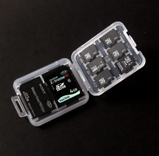 Новинка 8 в 1 пластиковый чехол для Tf Micro Sd карты памяти для Sdhc Tf Ms защитный держатель высокое качество оптовая продажа
Новинка 8 в 1 пластиковый чехол для Tf Micro Sd карты памяти для Sdhc Tf Ms защитный держатель высокое качество оптовая продажа