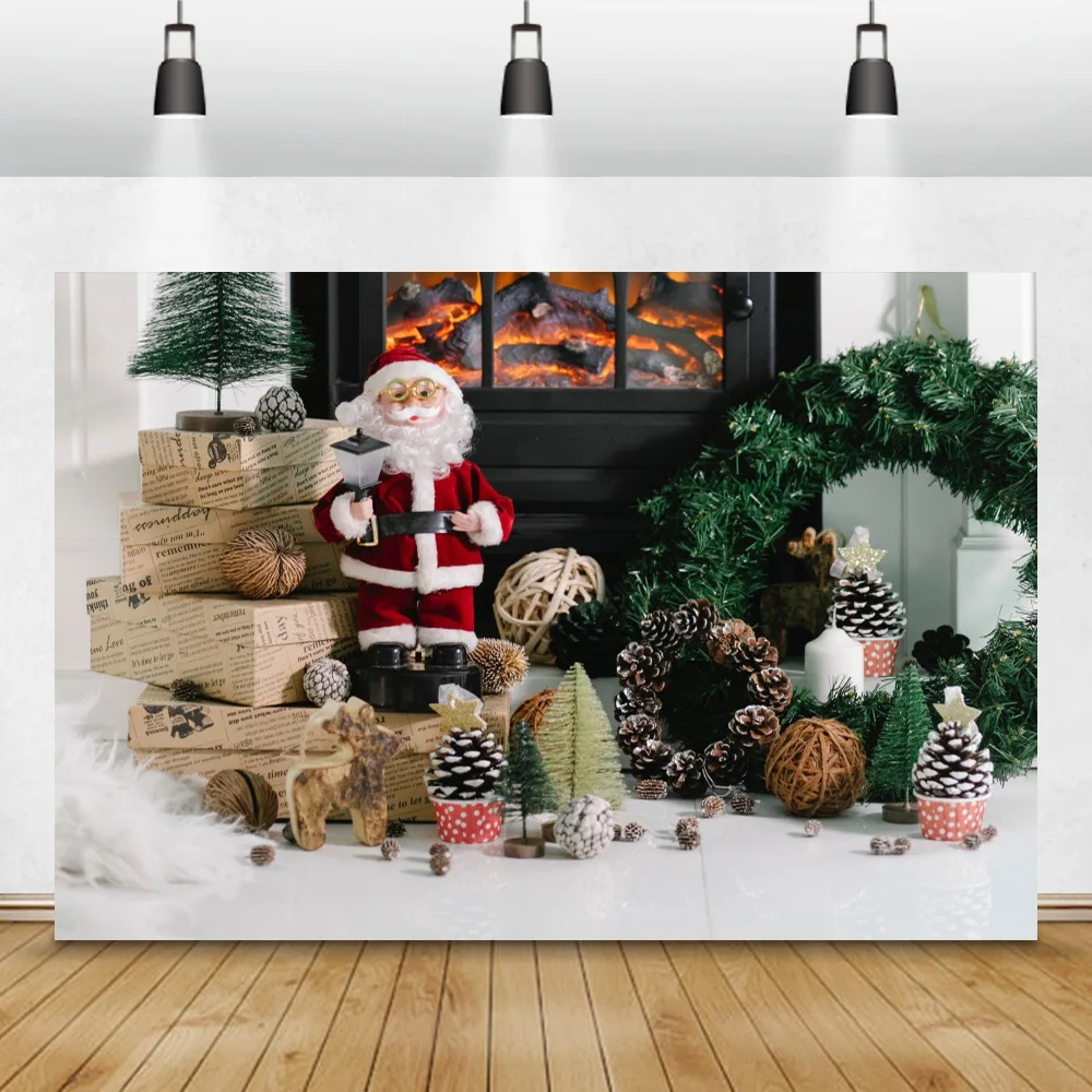 Christmas Wreath Santa Claus Photo Background Gifts Baby Children Portrait Family Party Photography Backdrop Photocall Banner
Christmas Wreath Santa Claus Photo Background Gifts Baby Children Portrait Family Party Photography Backdrop Photocall Banner