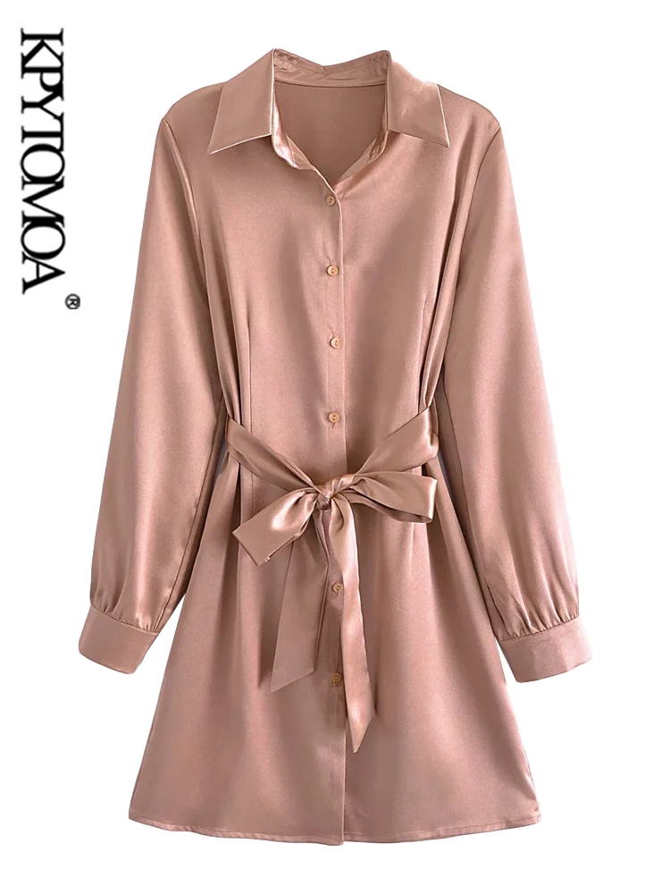 KPYTOMOA Women Fashion With Belt Soft Touch Mini Shirt Dress Vintage Long Sleeve Button-up Female Dresses Vestidos Mujer
KPYTOMOA Women Fashion With Belt Soft Touch Mini Shirt Dress Vintage Long Sleeve Button-up Female Dresses Vestidos Mujer