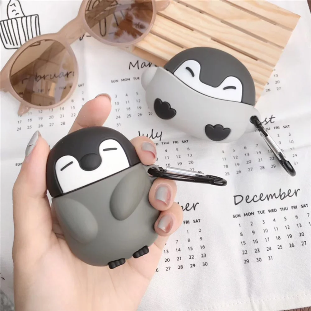 1pc Stereoscopic Penguin Baby Silicone Earphone Case Cover Protective Shell Compatible for AirPods 1/2 3 
1pc Stereoscopic Penguin Baby Silicone Earphone Case Cover Protective Shell Compatible for AirPods 1/2 3