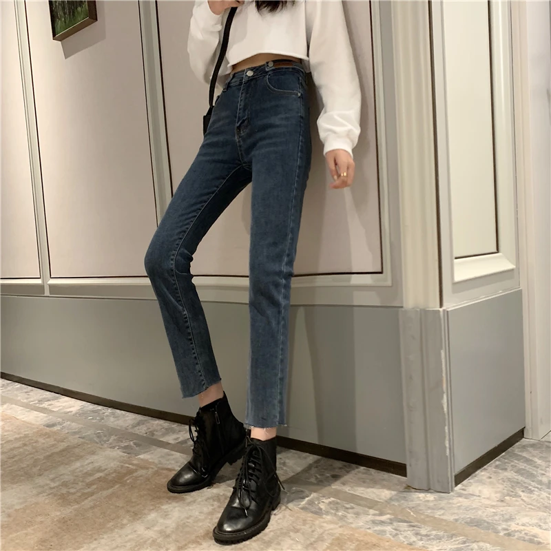 Jeans Women's Autumn New High Waist Loose Fashion Cropped Trousers Korean Style All-Matching Slim Fit Slimming Straight Pants
Jeans Women's Autumn New High Waist Loose Fashion Cropped Trousers Korean Style All-Matching Slim Fit Slimming Straight Pants