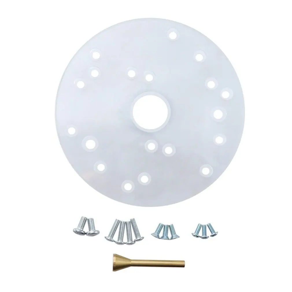 Universal Router Base Plate Template Guides Woodworking Milling Machine Base Carpentry Aid Tool With Centering Pin 6.5 Inch
Universal Router Base Plate Template Guides Woodworking Milling Machine Base Carpentry Aid Tool With Centering Pin 6.5 Inch