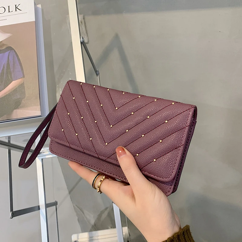 Ladies Large Capacity Long Handbag Embroidery Screw Rivet Purses and Handbags Clutch Bag Women's Wallet Carteras Para Mujer
Ladies Large Capacity Long Handbag Embroidery Screw Rivet Purses and Handbags Clutch Bag Women's Wallet Carteras Para Mujer
