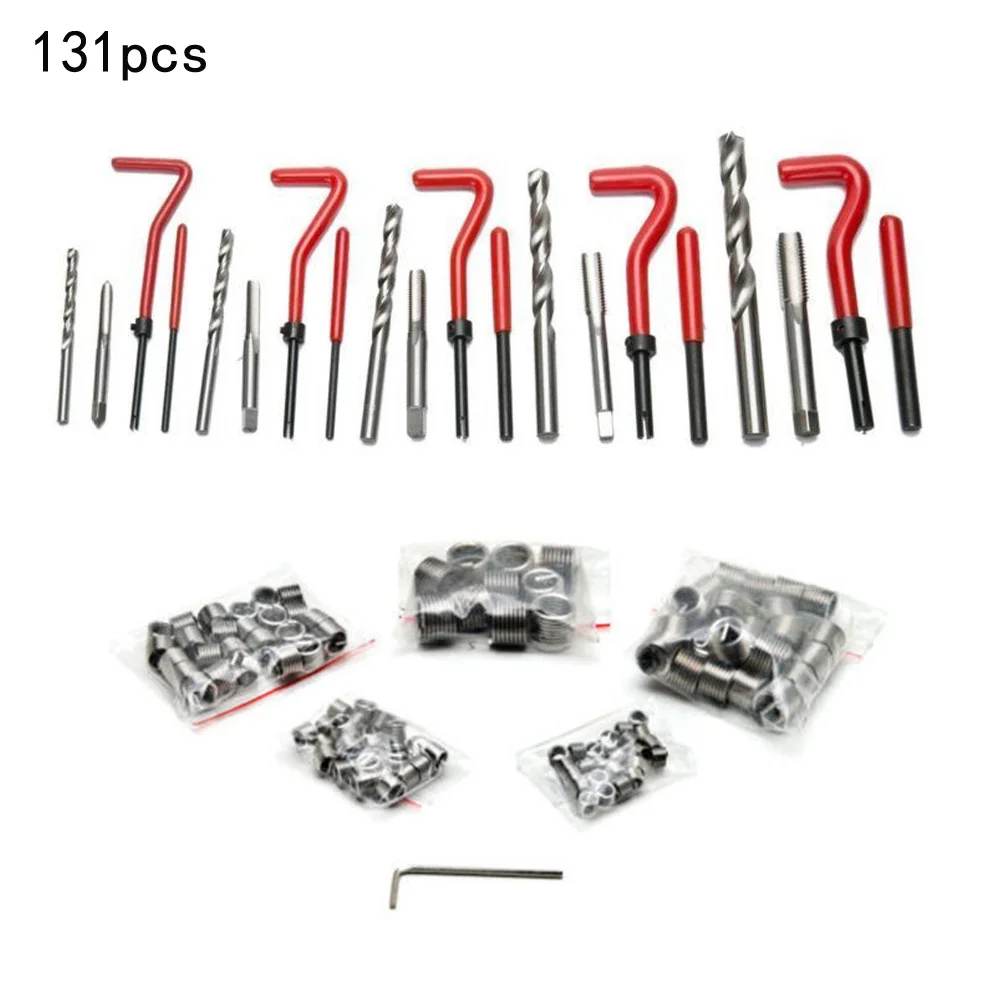 131pcs HSS Metric Thread Repair Insert Coil Helicoil Kit Mechanical Rapir Tool | Инструменты