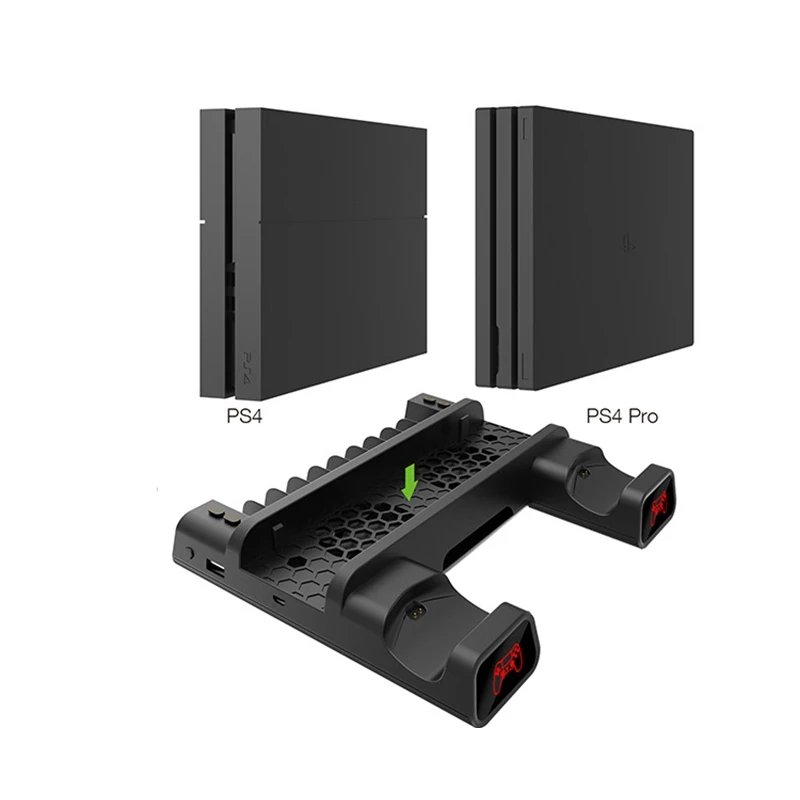 Suitable for PS4, PRO, SLIM Host Multifunctional Cooling Base Charging Base 3 in 1 Dual Base Charging Station
Suitable for PS4, PRO, SLIM Host Multifunctional Cooling Base Charging Base 3 in 1 Dual Base Charging Station