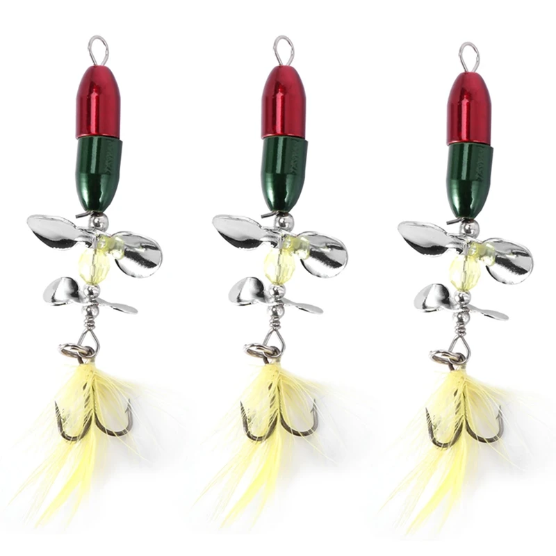 3X Long Casting Spinner Bait Fishing Lure Double Tail Propeller Trout Carp Catfish Artificial Ice Fishing Lures 10G
3X Long Casting Spinner Bait Fishing Lure Double Tail Propeller Trout Carp Catfish Artificial Ice Fishing Lures 10G