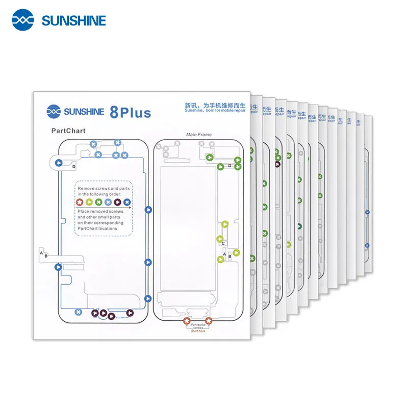 Professional Guide Pad for iPhone11 11pro XsMax XS X 8P 8 7 7P 6 6s 6p Magnetic Screw Keeper Chart Mat Phone Repair Tools
Professional Guide Pad for iPhone11 11pro XsMax XS X 8P 8 7 7P 6 6s 6p Magnetic Screw Keeper Chart Mat Phone Repair Tools