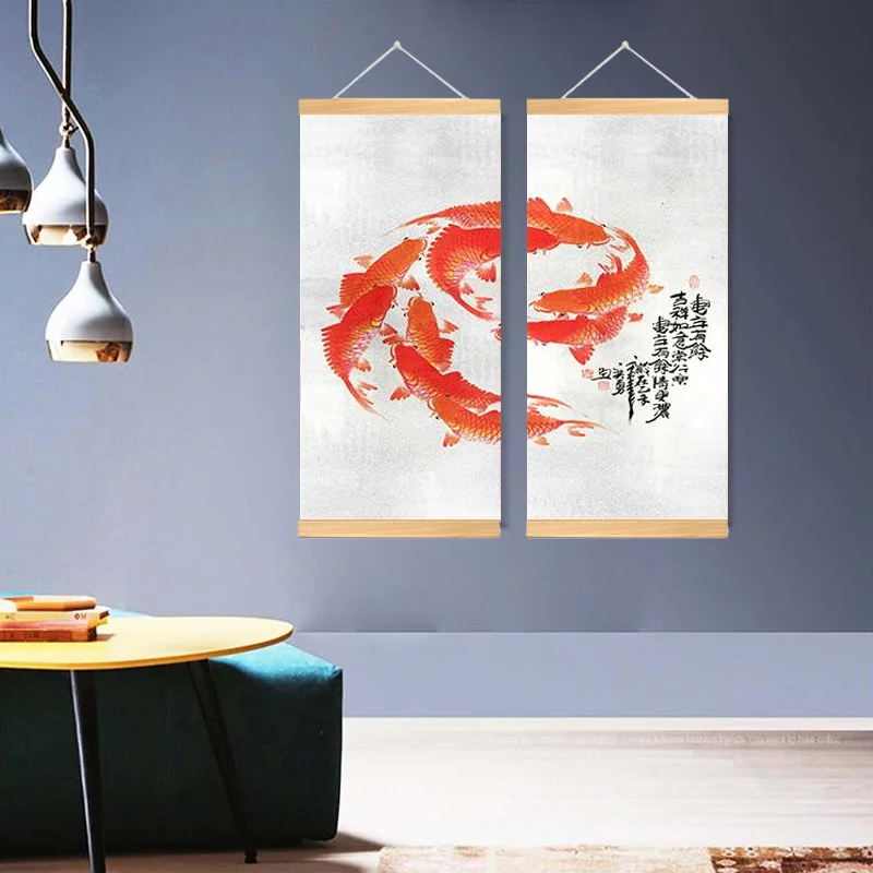 Chinese Ink Painting Red Fish Traditional Canvas Painting Home Decor Mural Poster Prints for Living Room Chinese Restaurant
Chinese Ink Painting Red Fish Traditional Canvas Painting Home Decor Mural Poster Prints for Living Room Chinese Restaurant