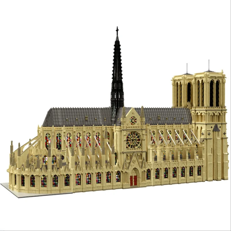 

63181Pcs MOC-43974 Notre Dame de Paris Modular Building Block DIY Assembly Blocks Model ( Designed by Stefano Mapelli )