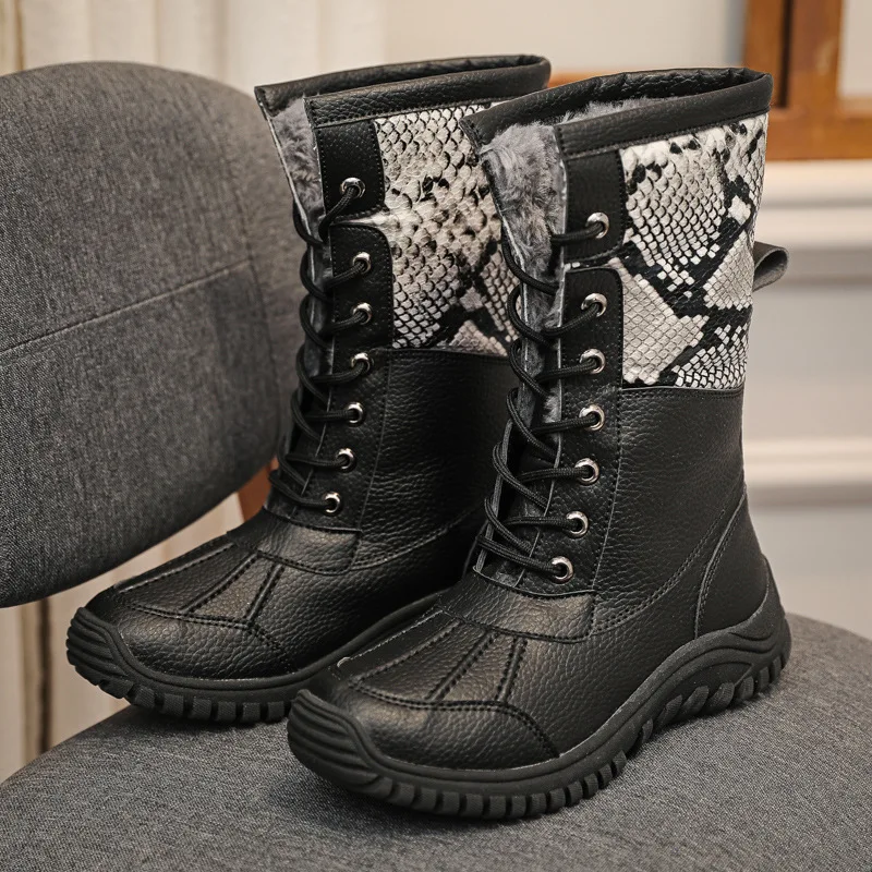 Winter Snow Boots Mid-Calf Warm Woman Outdoor Shoes Waterproof Non-slip Female Casual Flat Fashion Short Plush Big Size 36-43
Winter Snow Boots Mid-Calf Warm Woman Outdoor Shoes Waterproof Non-slip Female Casual Flat Fashion Short Plush Big Size 36-43