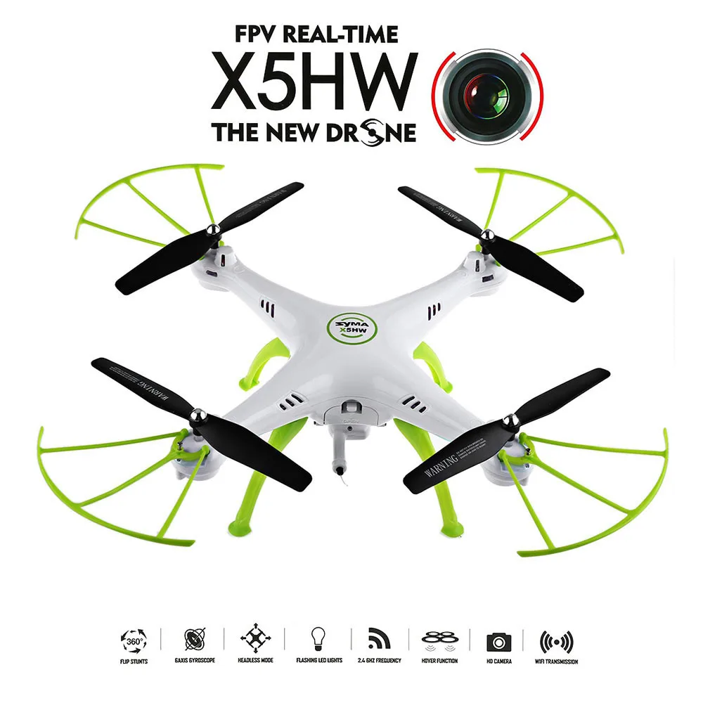 

Original SYMA X5HW FPV RC Quadcopter Drone with WIFI Camera 2.4G 6-Axis VS Syma X5SW Upgrade RC Helicopter RC Toys Drones