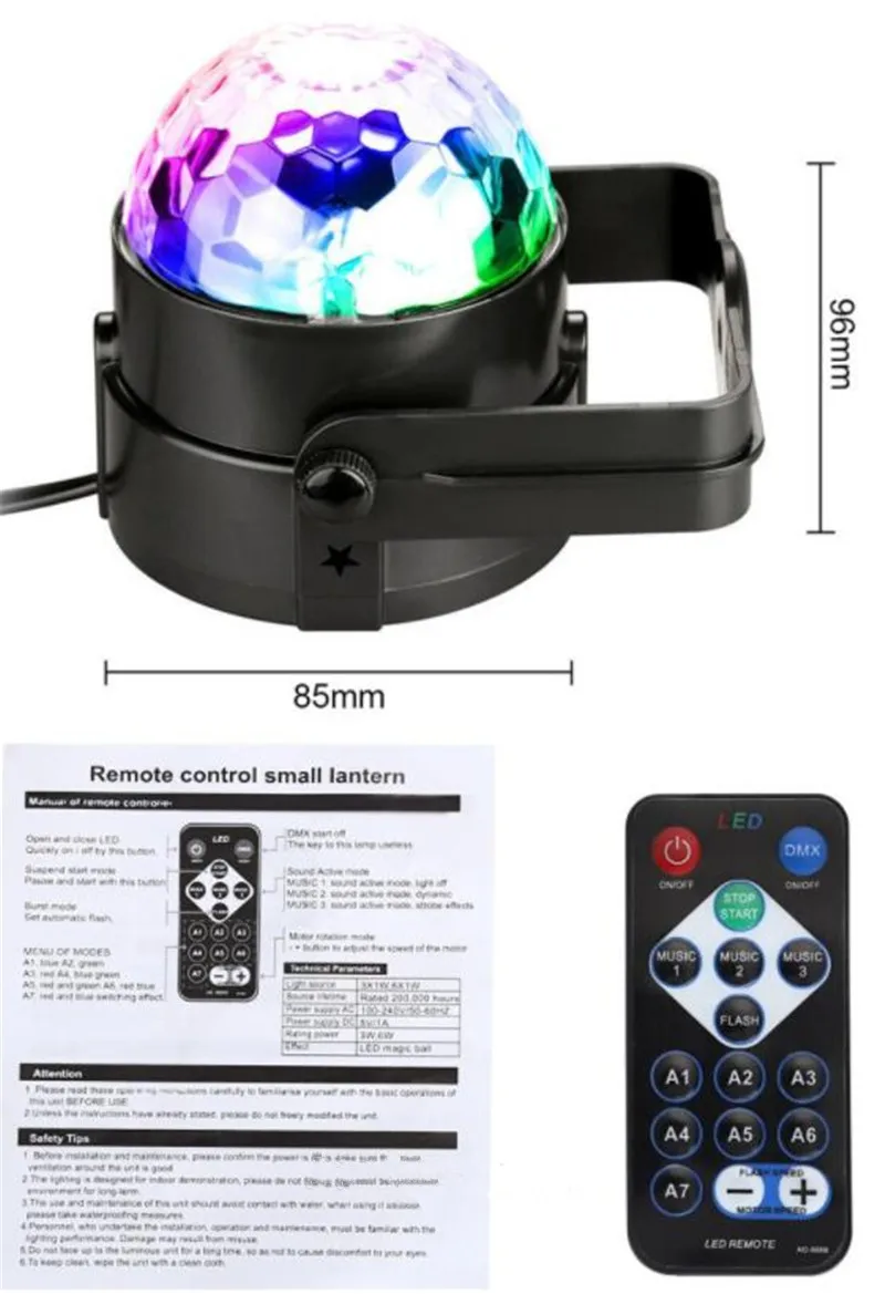 RGB LED Night Light Voice Control Projection Atmospher Lamp Colorful Magic Ball Projector Bulbs For Party KTV Disco 
RGB LED Night Light Voice Control Projection Atmospher Lamp Colorful Magic Ball Projector Bulbs For Party KTV Disco