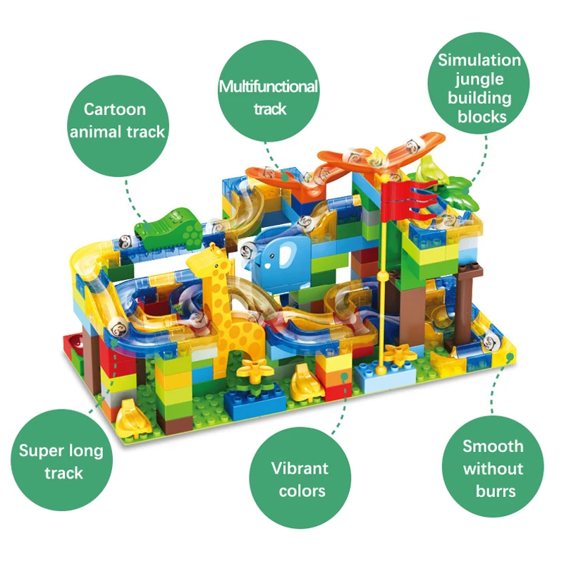 Hot 168pcs Marble Race Run DIY Maze Balls Building Blocks Compatible all brands Funnel Slide Big Bricks Educational Toys
Hot 168pcs Marble Race Run DIY Maze Balls Building Blocks Compatible all brands Funnel Slide Big Bricks Educational Toys