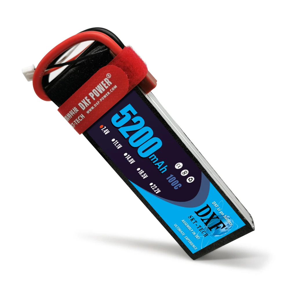 Аккумулятор lipo 2020 DXF 2 шт. батарея 2S 7 4 В 5200 мАч 100C Max 200C для игрушек и хобби