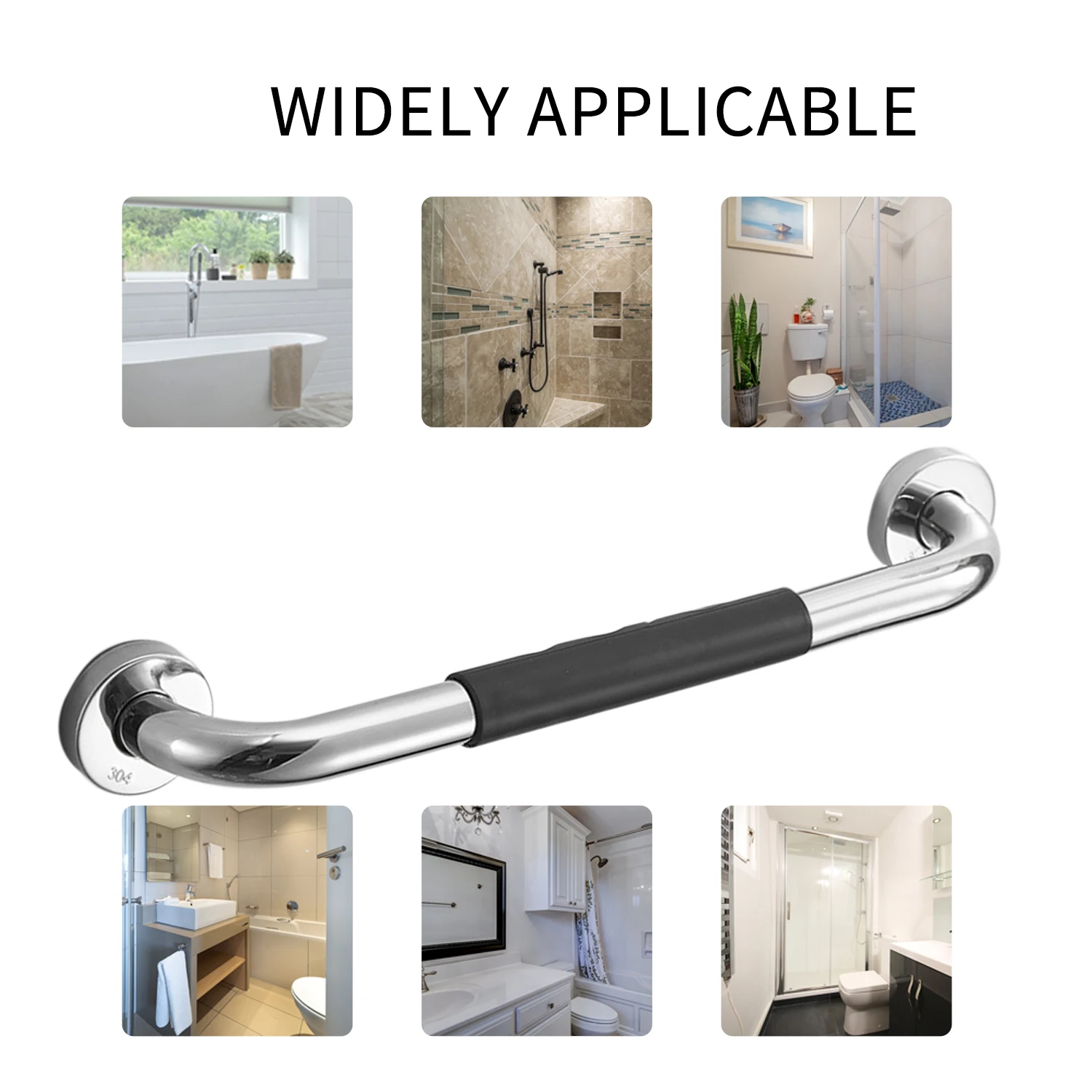 Non-slip Bathroom Handrail Grab Bar Toilet Shower Bathtub Safety Handrail Support Balance Grab Bar Stainless Steel Safety Rail
Non-slip Bathroom Handrail Grab Bar Toilet Shower Bathtub Safety Handrail Support Balance Grab Bar Stainless Steel Safety Rail
