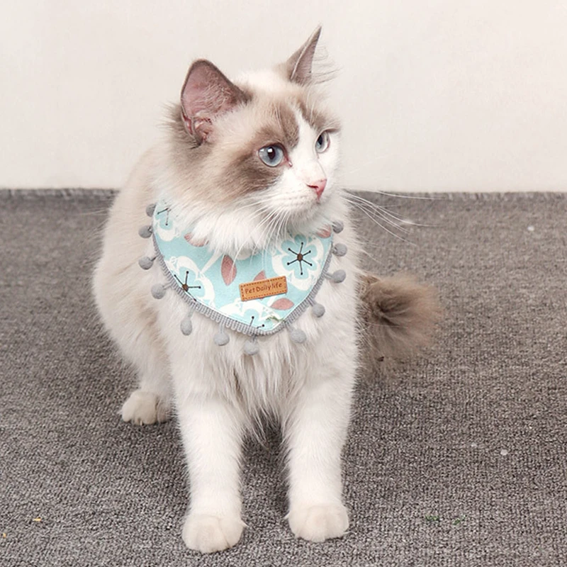Cat Floral Print Collar Adjustable Neckerchief Puppy Necklace Kitten Flower Cloth Ribs Pet Accessories Small Dog Triangle Scarf
Cat Floral Print Collar Adjustable Neckerchief Puppy Necklace Kitten Flower Cloth Ribs Pet Accessories Small Dog Triangle Scarf