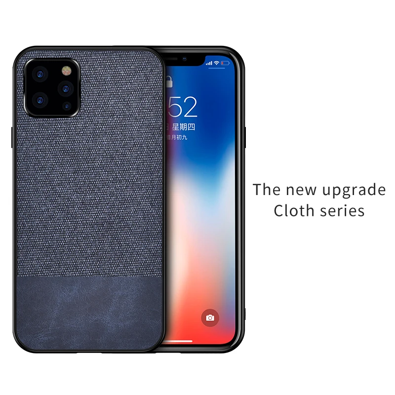 Тканевый противоударный чехол для телефона iPhone 7 8 Plus SE 2020 11 Pro 12 Mini XS Max XR X PU
