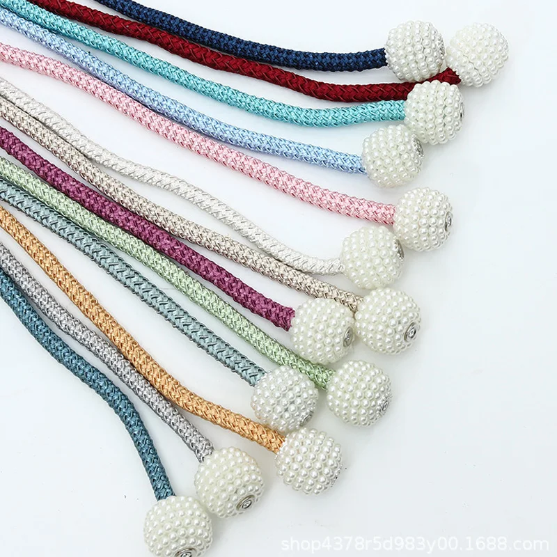Simple Magnetic Curtain Tieback Hooks Pearl Magnetic Buckle Strap Tie Rope Wild Free Punch Bedroom Living Room Curtain Buckle
Simple Magnetic Curtain Tieback Hooks Pearl Magnetic Buckle Strap Tie Rope Wild Free Punch Bedroom Living Room Curtain Buckle