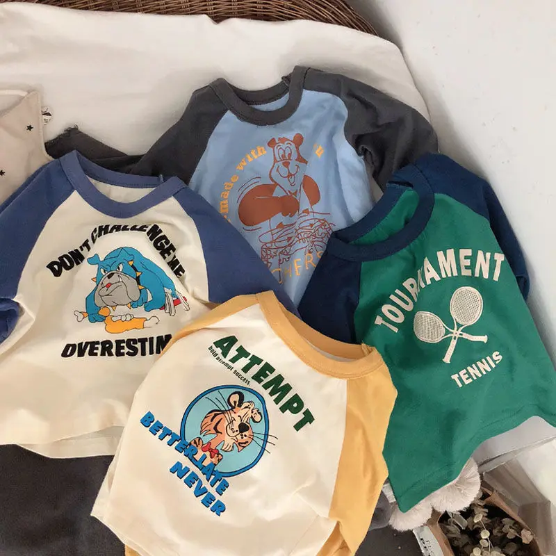 Tiger Boys Sweaters Teens Spring Long Sleeve Korean Loose Striped Tops Children'S T-Shirts All-Match Bottoming Girl Shirts
Tiger Boys Sweaters Teens Spring Long Sleeve Korean Loose Striped Tops Children'S T-Shirts All-Match Bottoming Girl Shirts