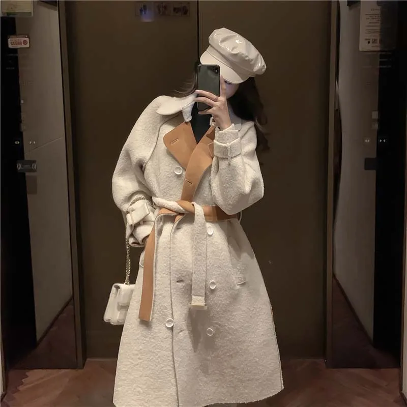 Woolen Coat Womens Clothing New Autumn Winter Korean Fashion Mid-Length Loose Versatile Casual Woolens Cloth Jacket Female
Woolen Coat Womens Clothing New Autumn Winter Korean Fashion Mid-Length Loose Versatile Casual Woolens Cloth Jacket Female