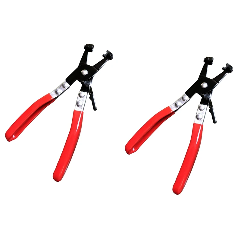 2 Pcs Hose Clamp Pliers Auto Water Pipe Repair Tool Swivel Flat Band for Removal and Installation of Ring-Type
2 Pcs Hose Clamp Pliers Auto Water Pipe Repair Tool Swivel Flat Band for Removal and Installation of Ring-Type