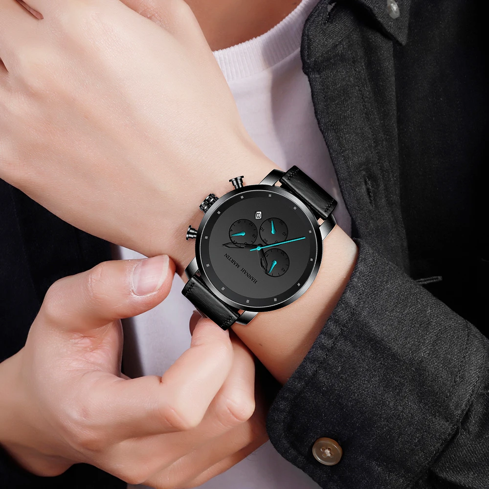 2021 New Casual Genuine Leather Quartz Watches Mens Business Brand Top Waterproof Wrist Watch For Men Sport Chronograph+Box
2021 New Casual Genuine Leather Quartz Watches Mens Business Brand Top Waterproof Wrist Watch For Men Sport Chronograph+Box