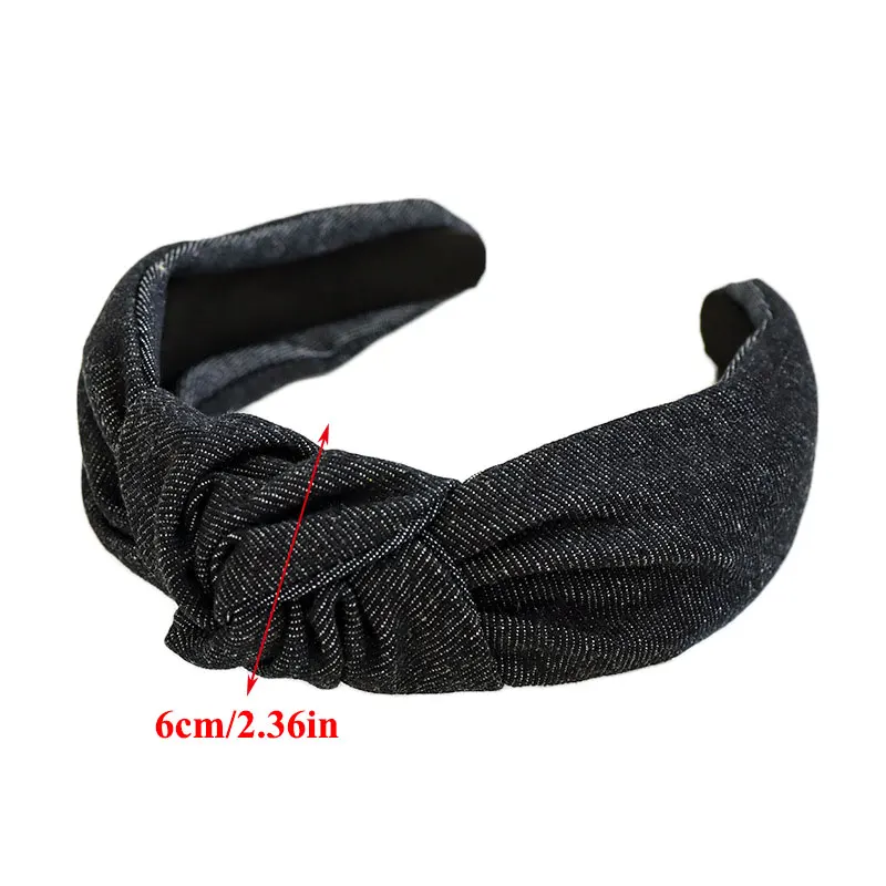 Vintage Denim Fabric Knotted Headbands Blue Hairband For Women Fashion Hair Accessories Wide Brimmed Hair Hoop Turban For Adult
Vintage Denim Fabric Knotted Headbands Blue Hairband For Women Fashion Hair Accessories Wide Brimmed Hair Hoop Turban For Adult
