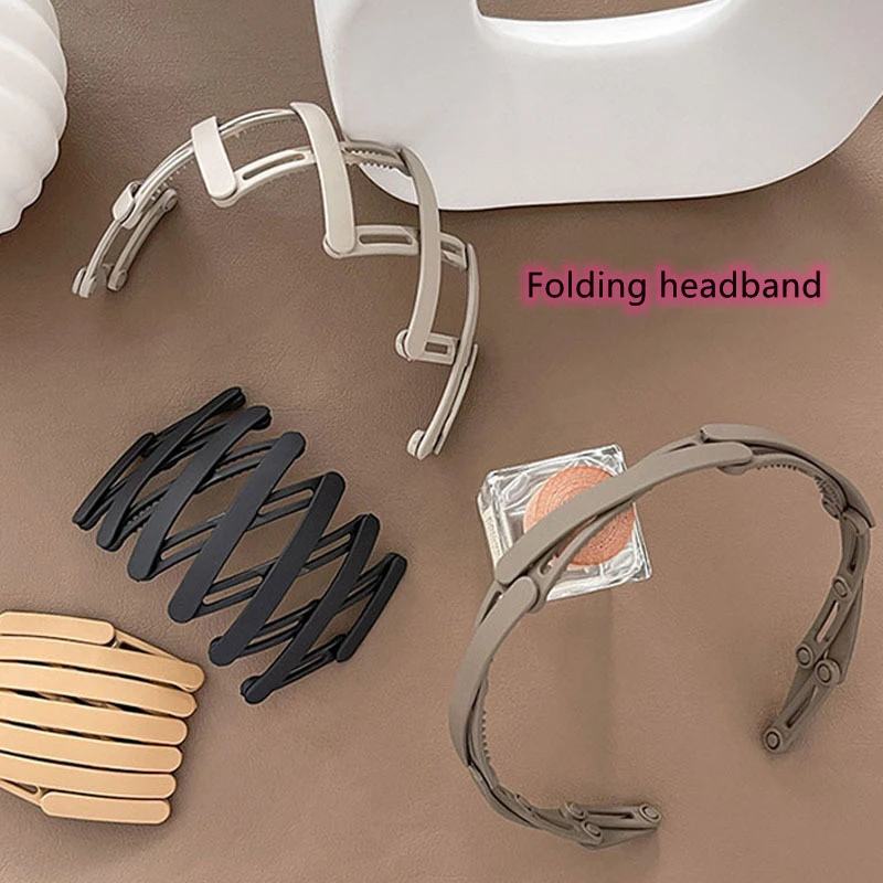 2121 Women Magic Portable Telescopic Headband Folding Headwear for Girls Hair Hole with Tooth Non-slip fishion Hair Accessories
2121 Women Magic Portable Telescopic Headband Folding Headwear for Girls Hair Hole with Tooth Non-slip fishion Hair Accessories