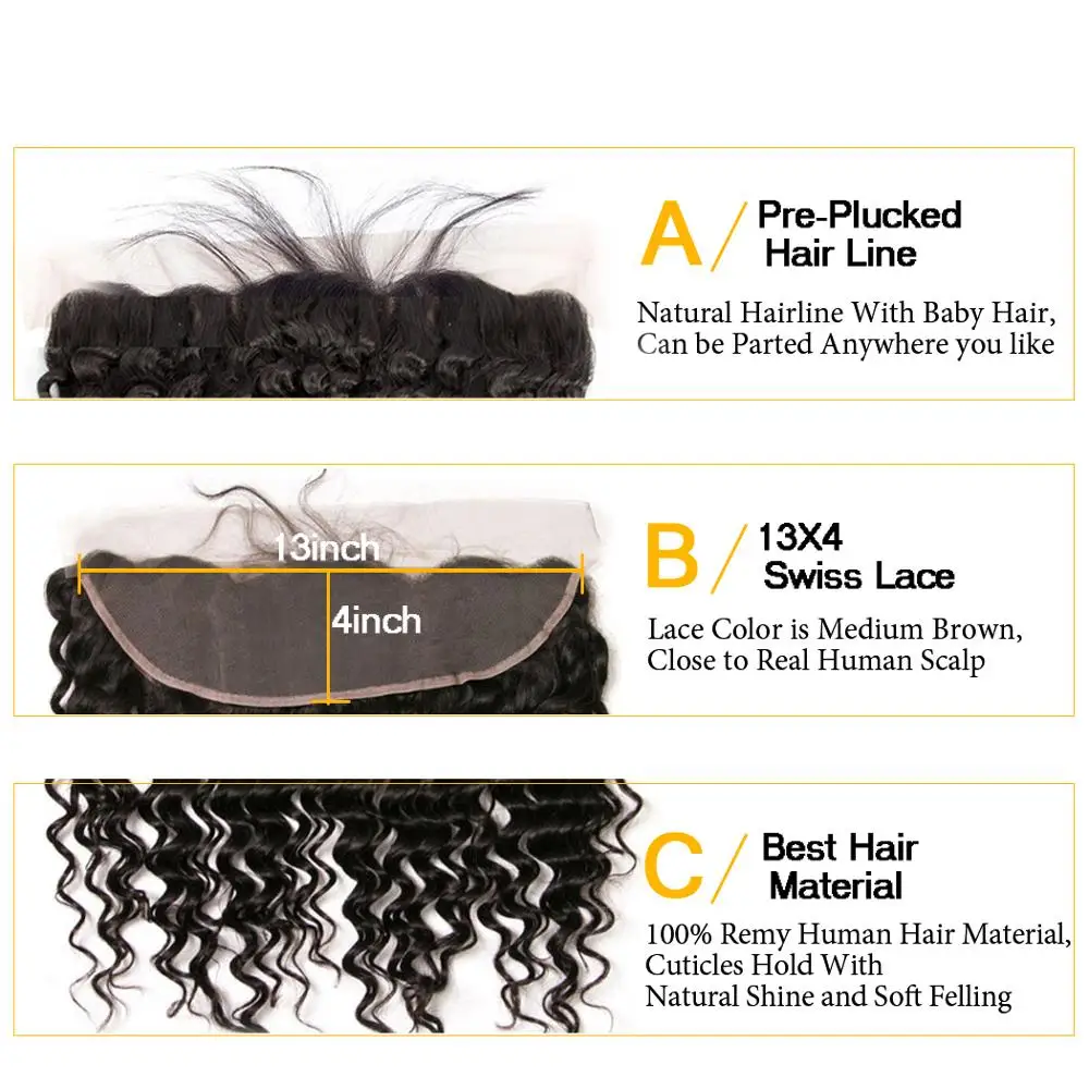 Brazilian Deep Wave Human Hair Weave 3 Bundles With Lace Closure Frontal Ear To Ear Closure With Non Remy QT Hair Bundles 
Brazilian Deep Wave Human Hair Weave 3 Bundles With Lace Closure Frontal Ear To Ear Closure With Non Remy QT Hair Bundles