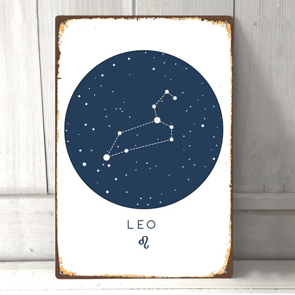 Leo Zodiac Sign Stars Horoscope Vintage Retro Metal Tin Sign Metal Sign Pin Up Metal Decor Metal Art Wall Sign Wall
Leo Zodiac Sign Stars Horoscope Vintage Retro Metal Tin Sign Metal Sign Pin Up Metal Decor Metal Art Wall Sign Wall