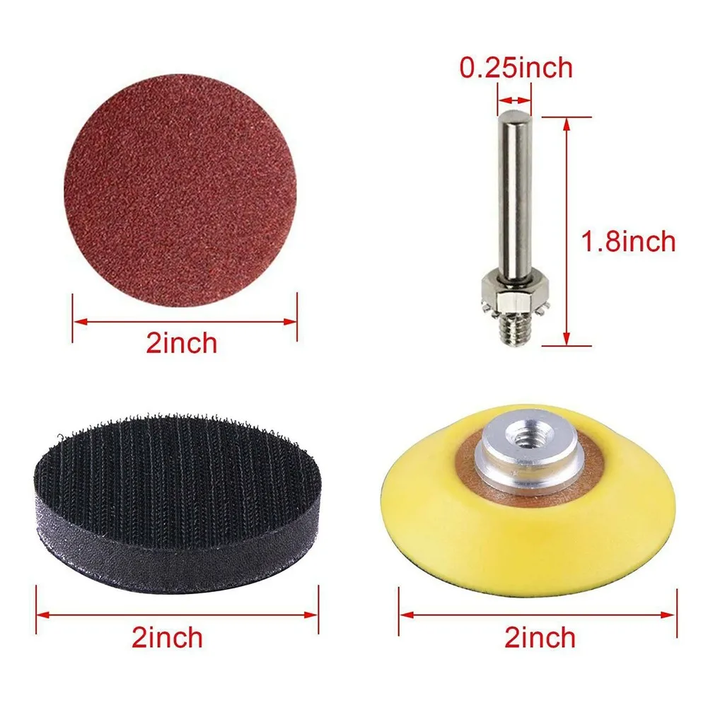 200Pcs Sanding Discs 50mm With 1/4Inch Shank Backing Pad And Foam Buffering Pad Air Grinders Rotary Tools
200Pcs Sanding Discs 50mm With 1/4Inch Shank Backing Pad And Foam Buffering Pad Air Grinders Rotary Tools